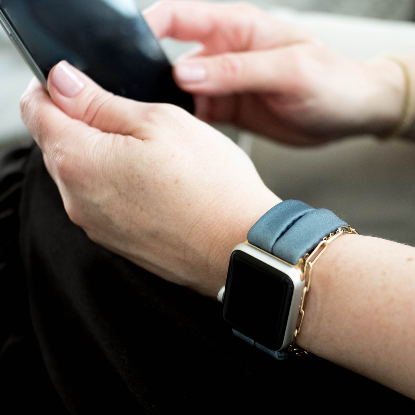 Prussian Blue Yoga Band® for Apple Watch, Fitbit, and Samsung