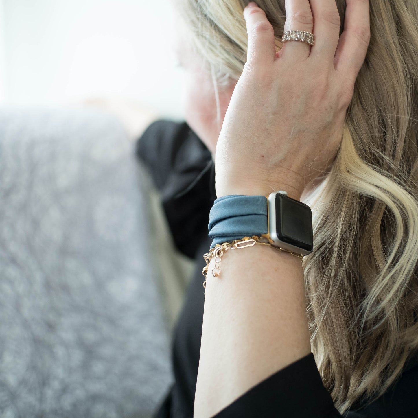 Prussian Blue Yoga Band® for Apple Watch, Fitbit, and Samsung
