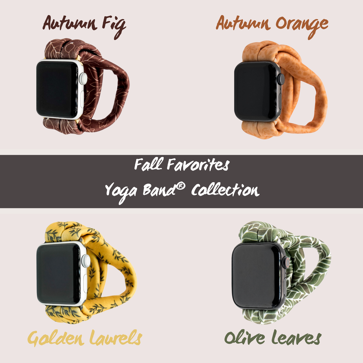 Fall Favorite Yoga Bands® for Apple Watch, Fitbit, and Samsung