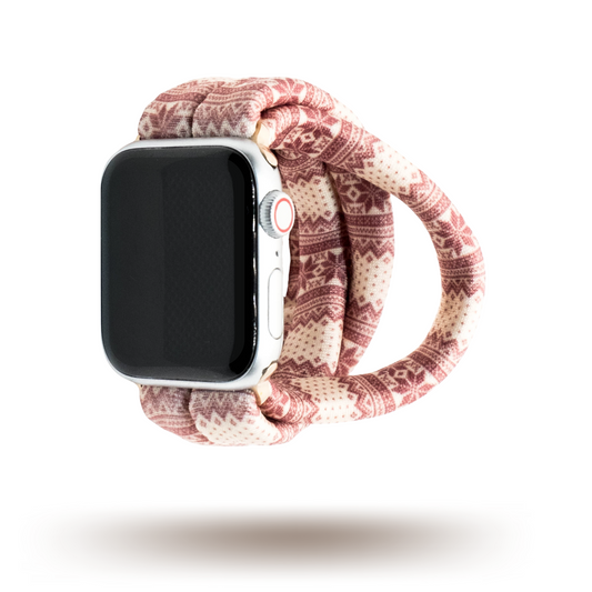 Red Nordic Sweater Yoga Band® for Apple Watch, Fitbit, and Samsung