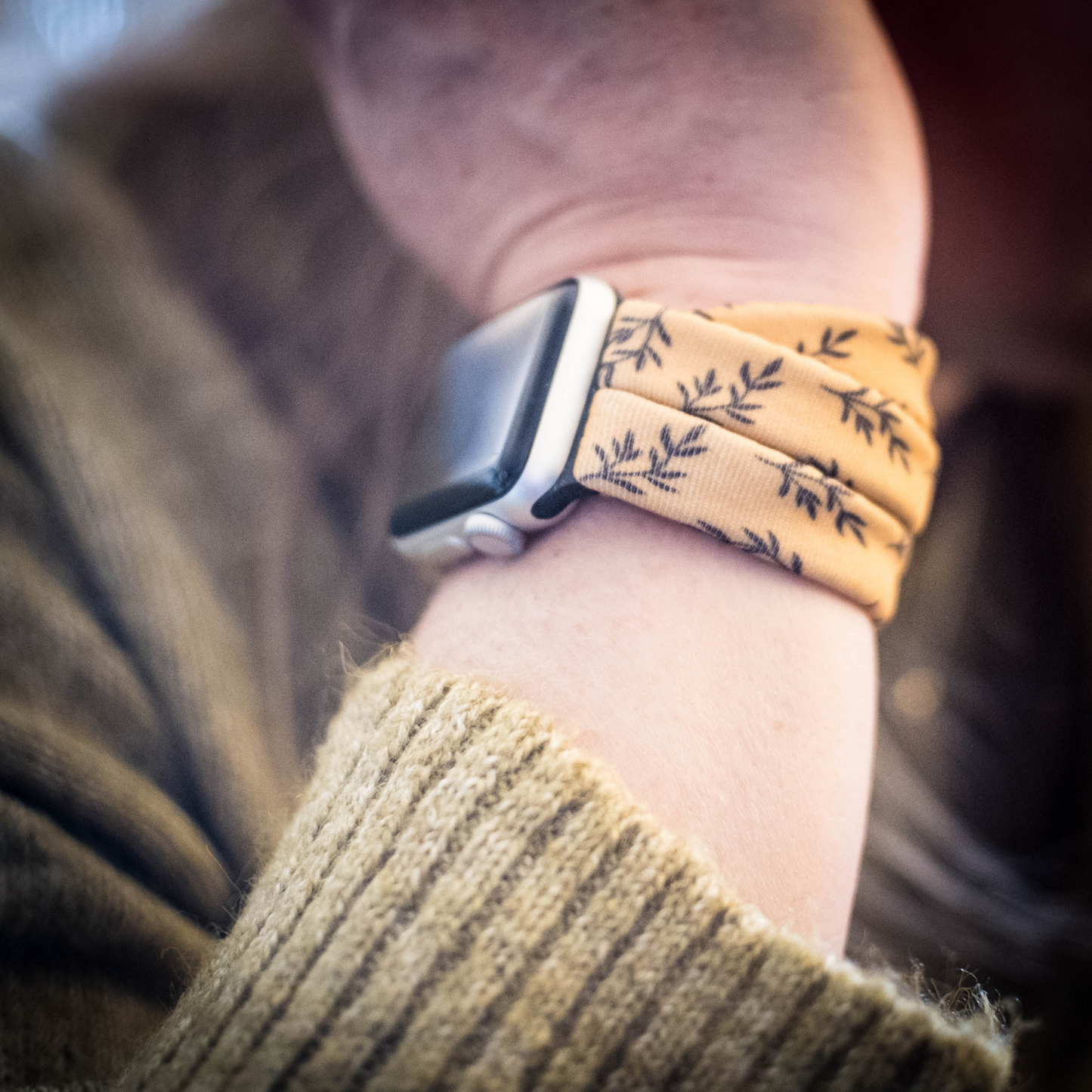 Golden Laurel Yoga Band® for Apple Watch, Fitbit, and Samsung