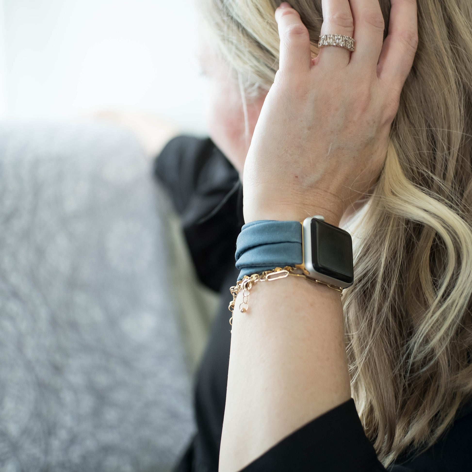 Prussian Blue Yoga Band® for Apple Watch, Fitbit, and Samsung