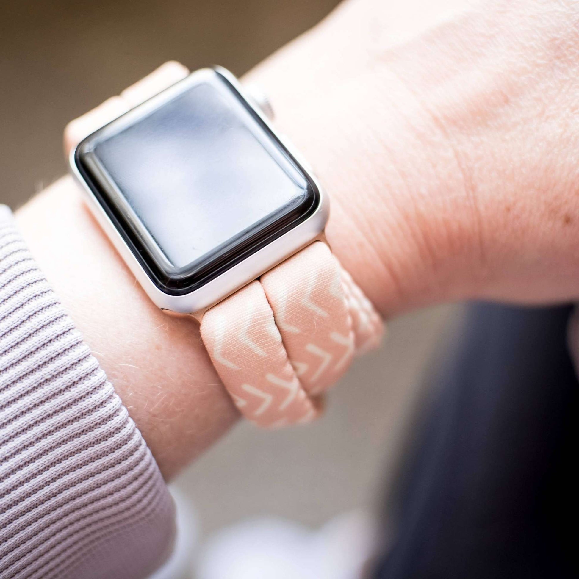 Peach Deltas Yoga Band® for Apple Watch, Fitbit, and Samsung
