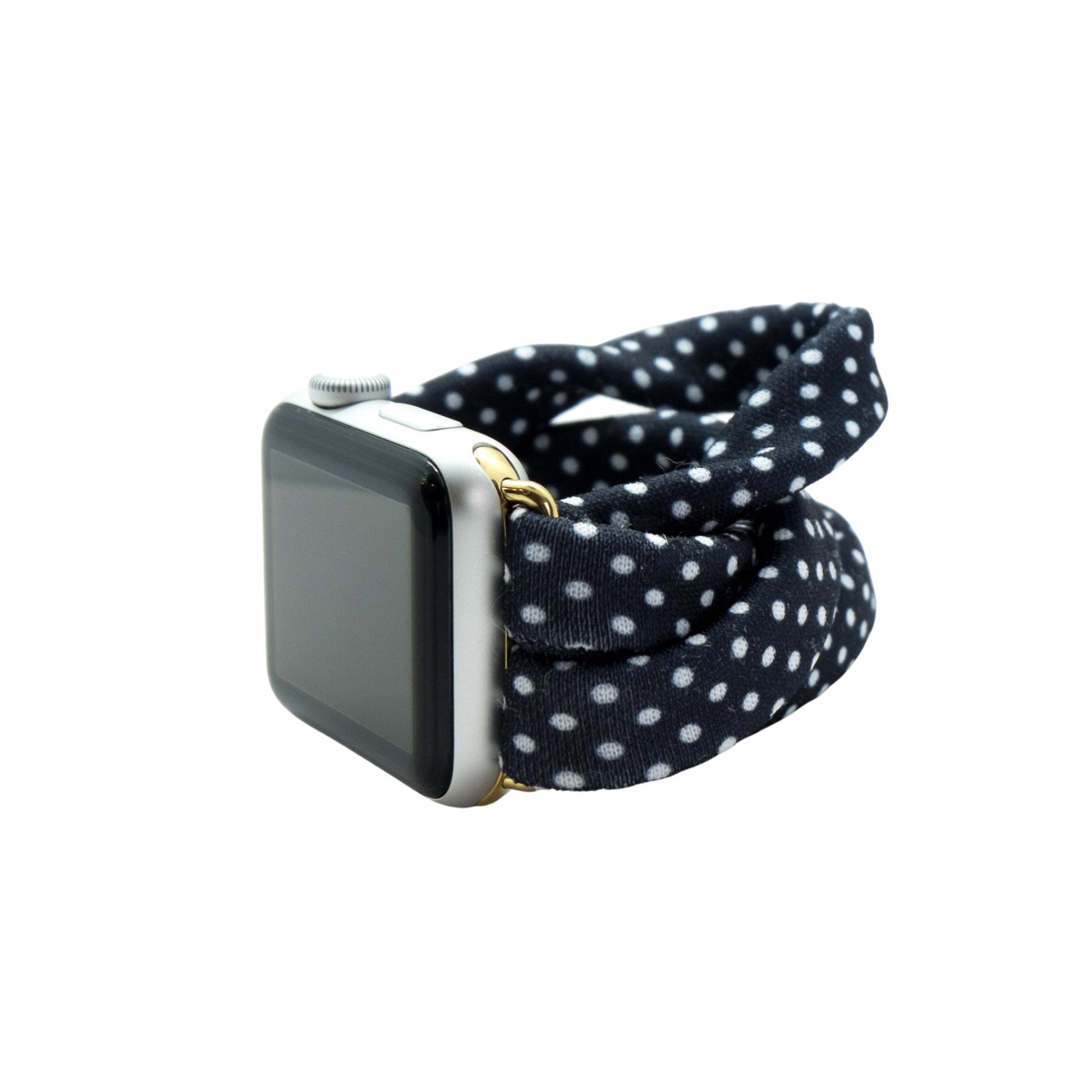 Black Polka Dot Yoga Band® for Apple Watch, Fitbit, and Samsung