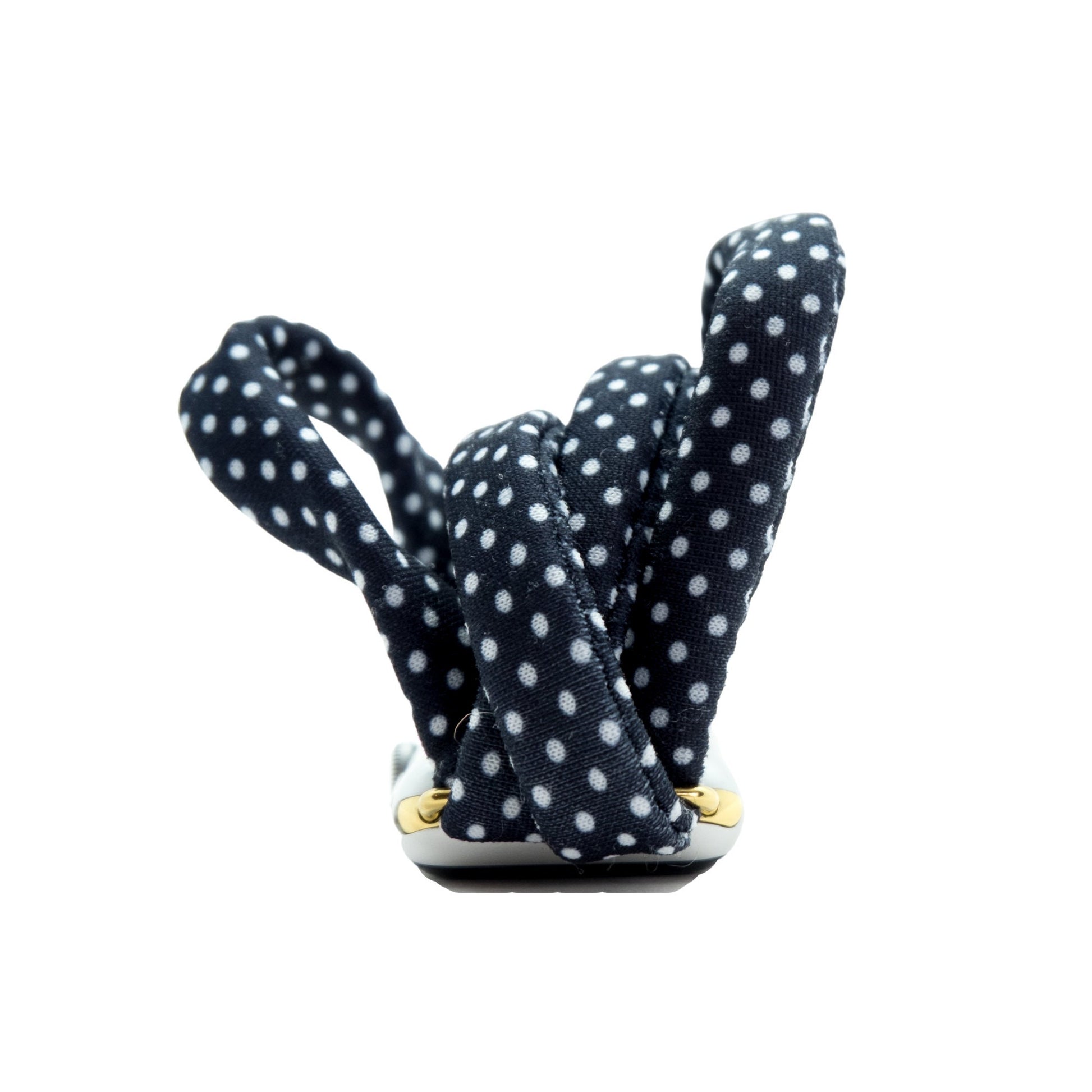 Black Polka Dot Yoga Band® for Apple Watch, Fitbit, and Samsung