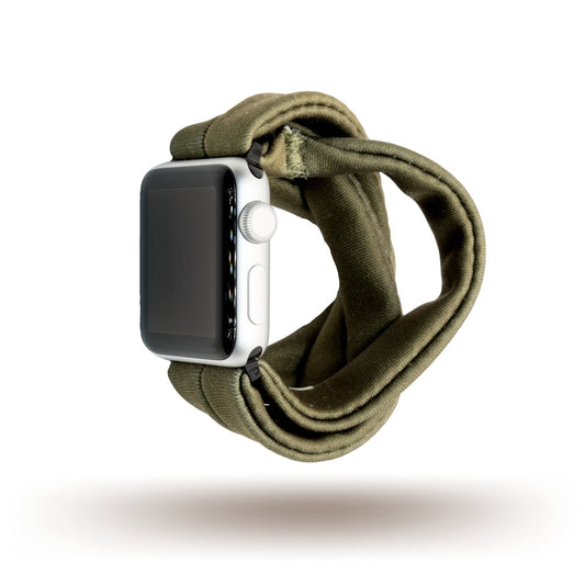 Olive Green Yoga Band® for Apple Watch, Fitbit, and Samsung