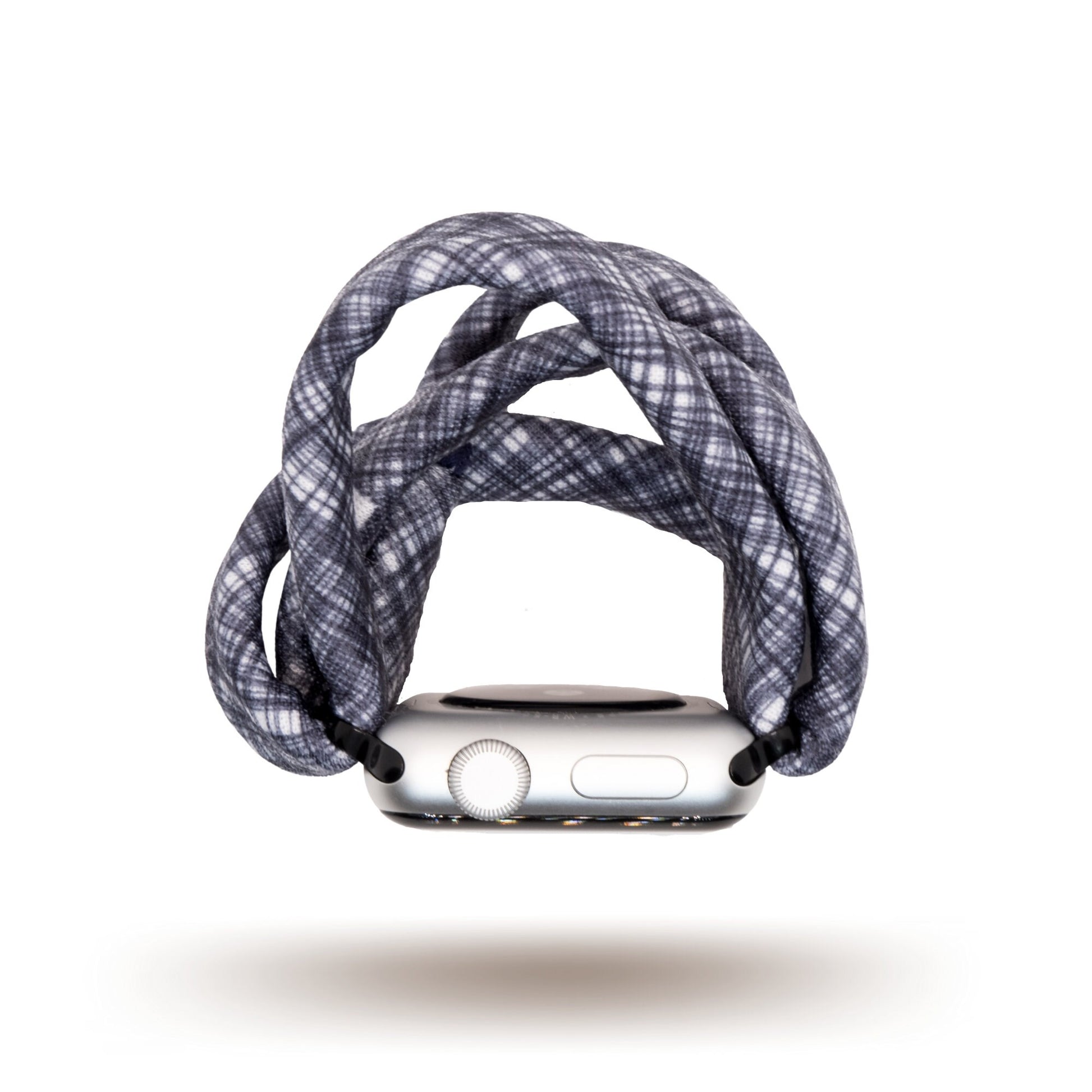 Black Crosshatch Yoga Band® for Apple Watch, Fitbit, and Samsung
