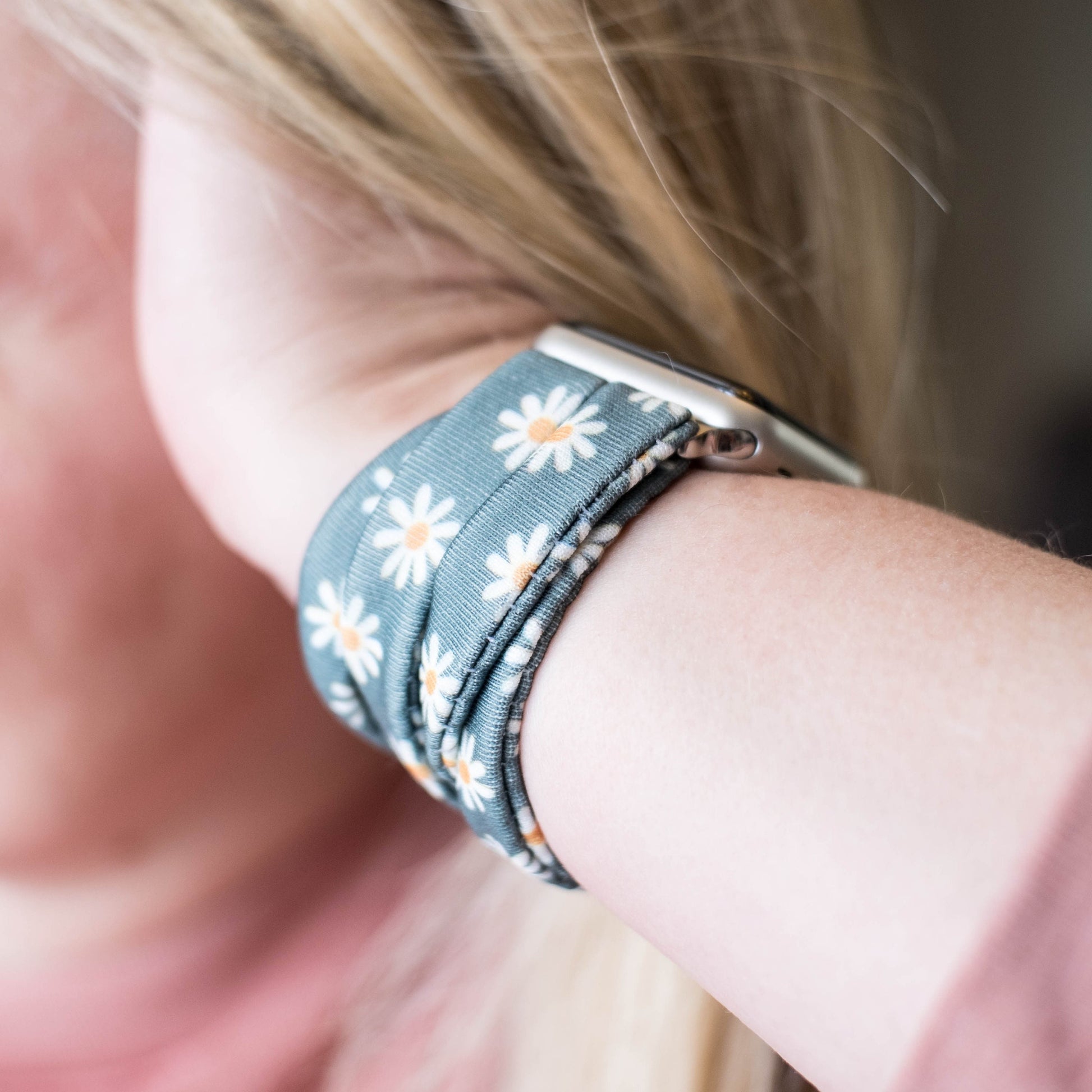 Peppercorn Daisies Yoga Band® for Apple Watch, Fitbit, and Samsung