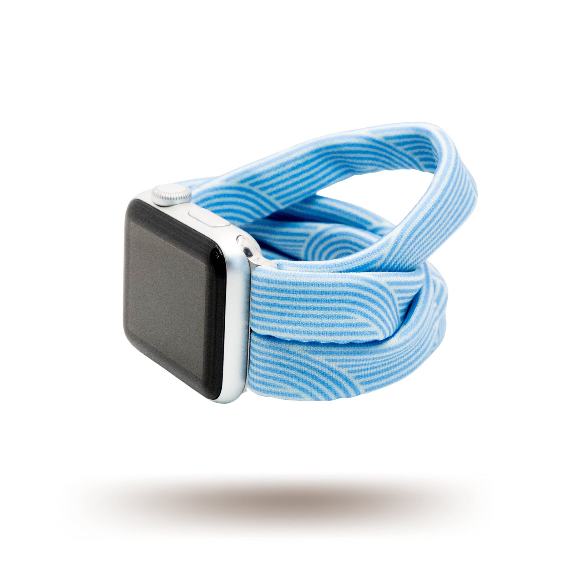 Sky Blue Art Deco Yoga Band™ for Apple Watch, Fitbit, and Samsung
