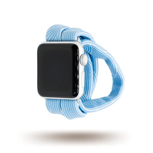 Sky Blue Art Deco Yoga Band™ for Apple Watch, Fitbit, and Samsung