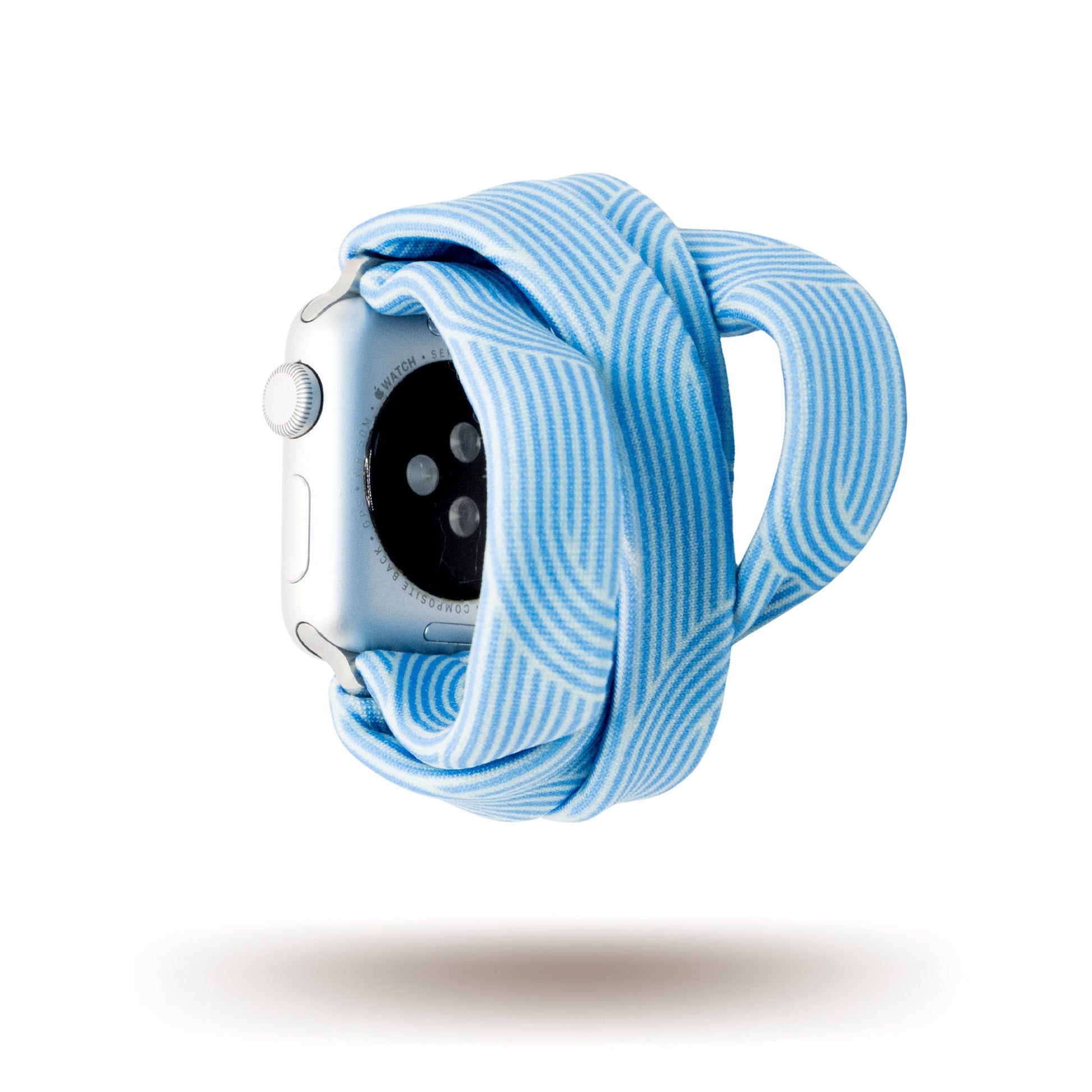 Sky Blue Art Deco Yoga Band™ for Apple Watch, Fitbit, and Samsung
