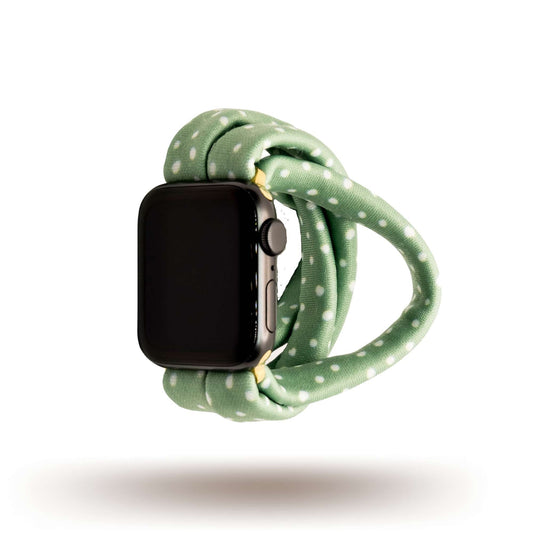 Mint Green Dots Yoga Band® for Apple Watch, Fitbit, and Samsung