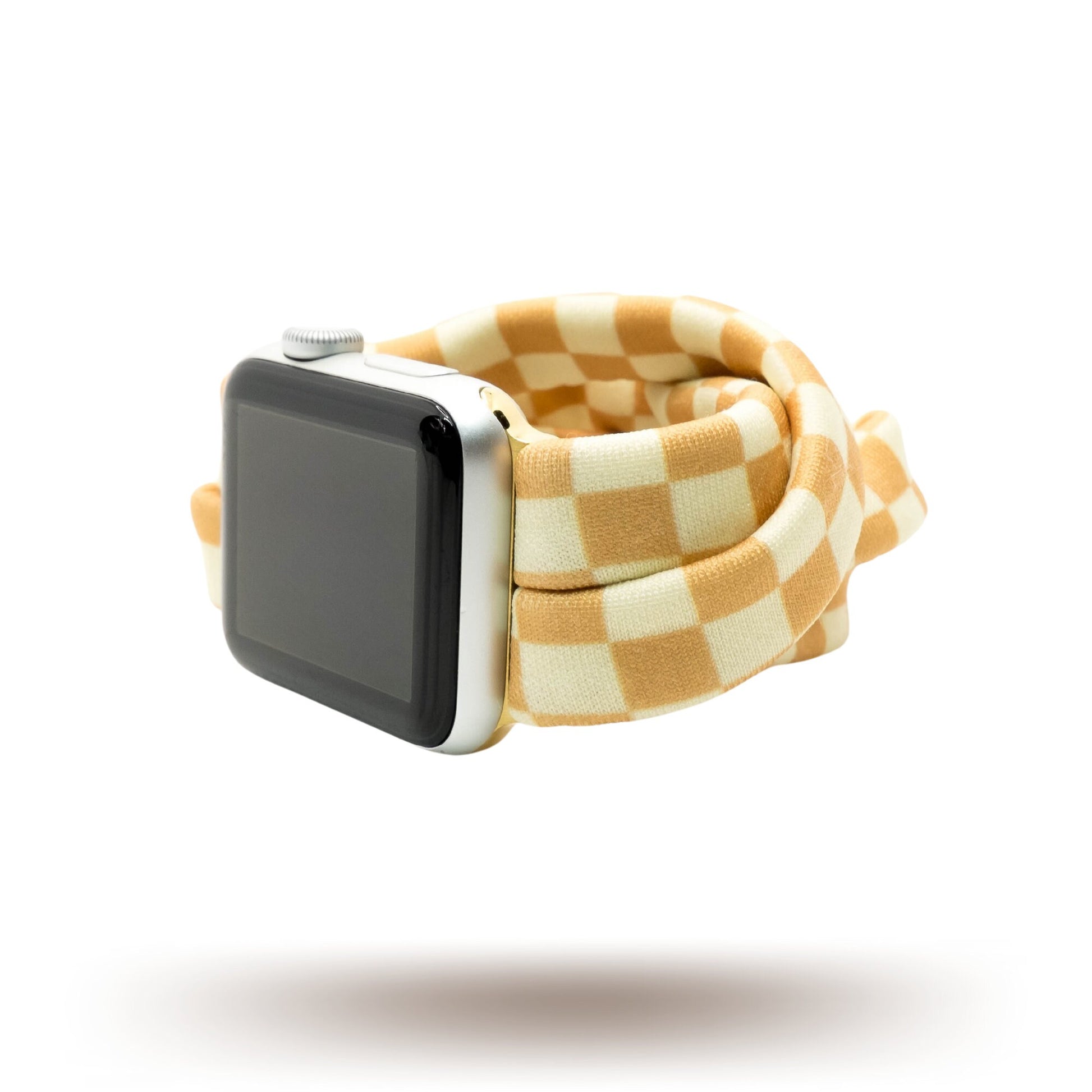 Tan Checkerboard Yoga Band® for Apple Watch, Fitbit, and Samsung