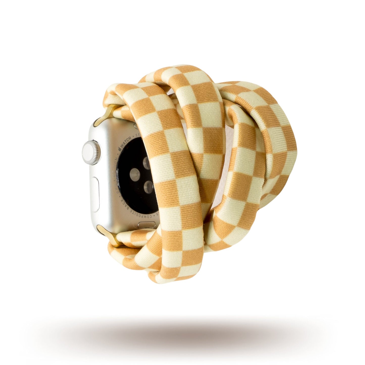 Tan Checkerboard Yoga Band® for Apple Watch, Fitbit, and Samsung