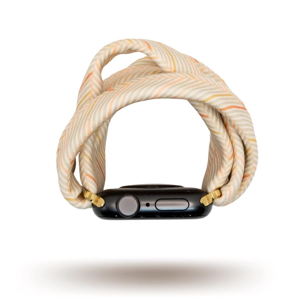 Taupe Herringbone Yoga Band® for Apple Watch, Fitbit, and Samsung