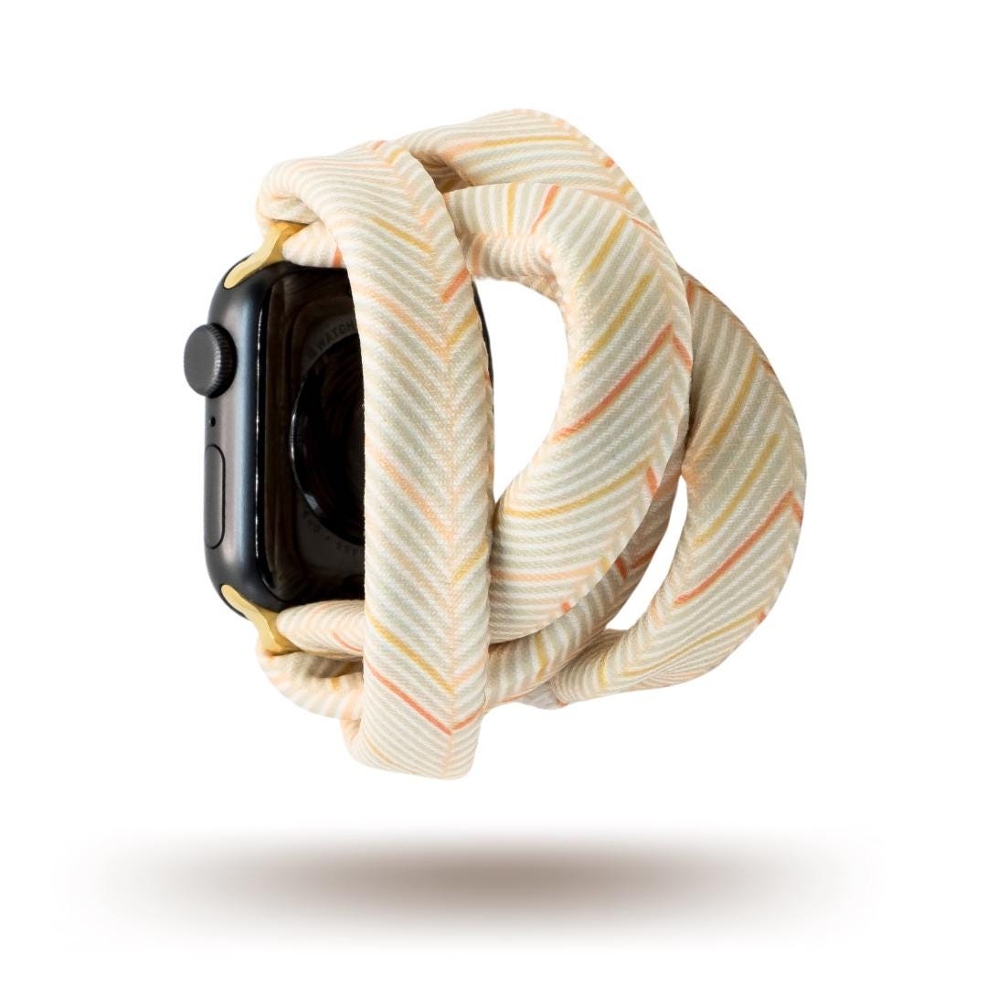 Taupe Herringbone Yoga Band® for Apple Watch, Fitbit, and Samsung