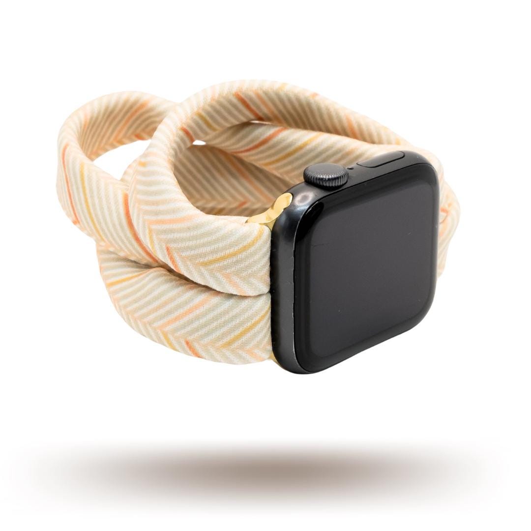 Taupe Herringbone Yoga Band® for Apple Watch, Fitbit, and Samsung